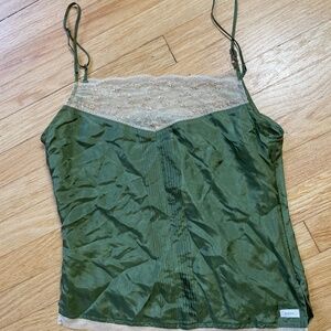 VINTAGE Hollister silk Lace Tank Cami Cami Tank Top Strappy new rare Y2K